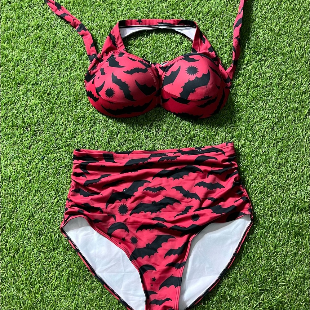 💥 Jndtueit Goth Swimsuit Bat Gothic